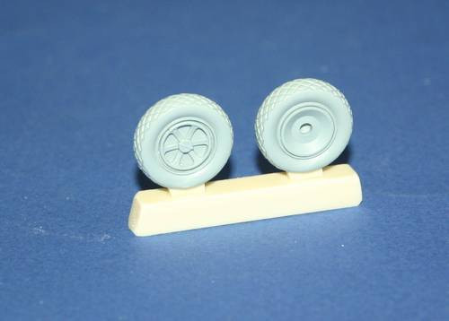 CMK - P-47D Thunderbolt wheels für Tamiya und Hasegawa Bausatz