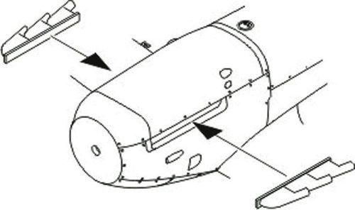 CMK - Spitfire Mk.I/Early Mk.V Exhaust Stubs for Tamiya kit