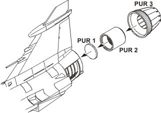 CMK - JAS-39C/D Exhaust nozzle for Italeri kit