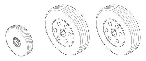 CMK - BAe Hawk 100 series Wheels BG mod.(AIR)