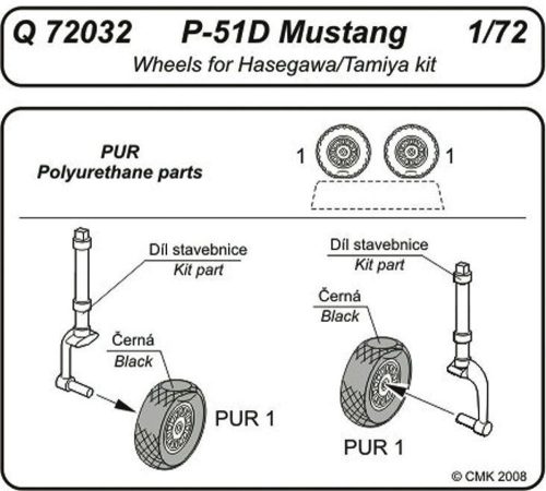 CMK - P-51D Mustang wheels