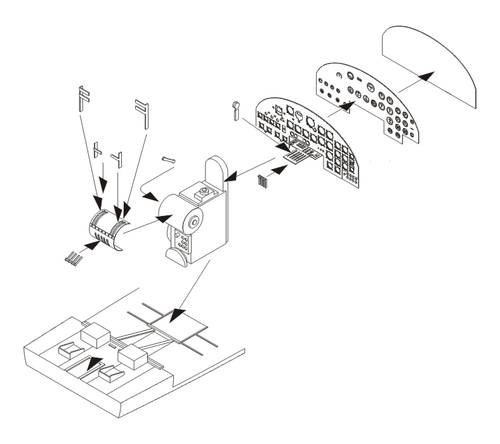 CMK - 1/72 B-17 Flying Fortress - Instrument panel