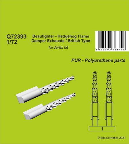 CMK - Beaufighter - Hedgehog Flame Damper Exhausts / British Type