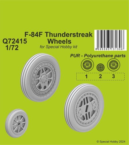 CMK - F-84F Thunderstreak Wheels 1/72 / for Special Hobby kits