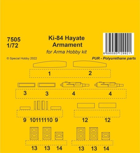 CMK - Ki-84 Hayate Armament / Arma Hobby kits