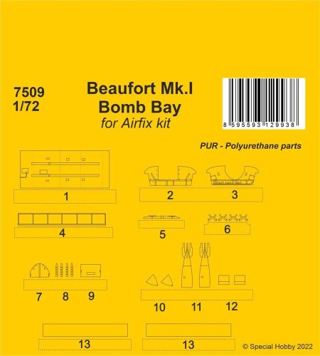 CMK - Beaufort Mk.I Bomb Bay / Airfix kit