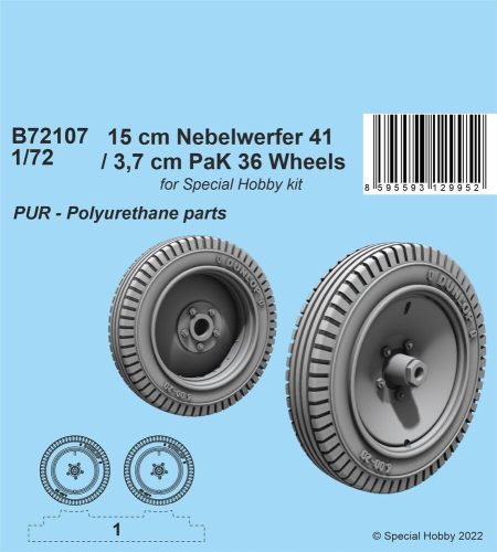 CMK - 15 cm Nebelwerfer 41 / 3,7 cm PaK 36 Wheels