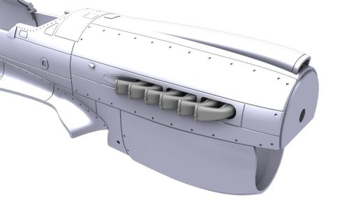 CMK - P-40K/M/N Warhawk Late Type Fishtail Exhausts