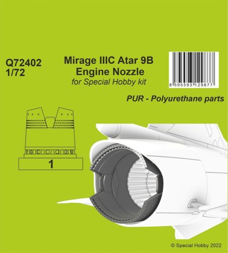 CMK - Mirage IIIC Atar 9B Engine Nozzle for Special Hobby kit