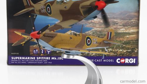 Corgi - Supermarine Spitfire Mk.Ixc Military Airplane 1943 2 Tone Brown