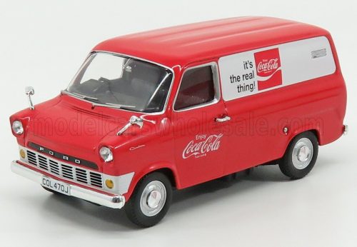 Corgi - FORD ENGLAND TRANSIT MKI VAN COCA-COLA 1970 RED WHITE