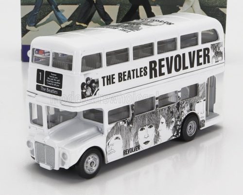 Corgi - ROUTEMASTER RML 2757 AUTOBUS LONDON 1956 - THE BEATLES - REVOLVER WHITE BLACK