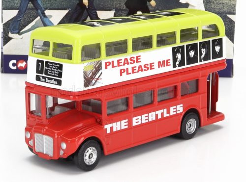 Corgi - ROUTEMASTER RML 2757 AUTOBUS LONDON 1956 - THE BEATLES - PLEASE PLEASE ME RED WHITE YELLOW