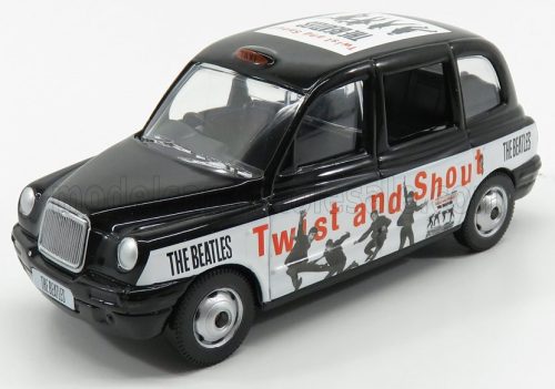 Corgi - AUSTIN LONDON TAXI LTI TX4 2007 - THE BEATLES - TWIST AND SHOUT BLACK WHITE