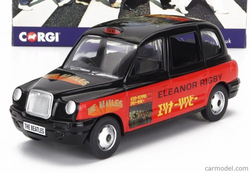 Corgi - Austin London Taxi Lti Tx4 2007 - The Beatles - Eleanor Rigby - Yellow Submarine Red Black