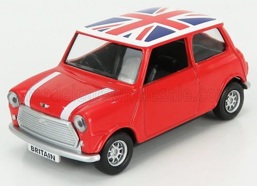 Corgi - AUSTIN MINI 1970 - ENGLISH FLAG RED