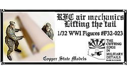 Copper State Models - 1/32 RFC Air Mechanics lifting the tail