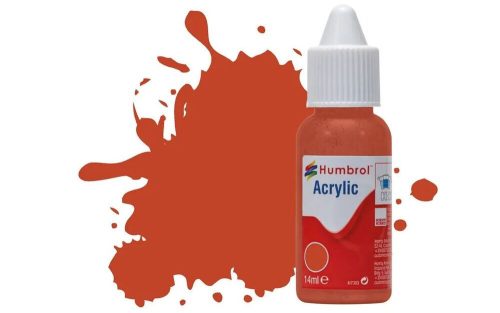 Humbrol - HUMBROL ACRYLIC DROPPER BOTTLE 14ML No 100 Red Brown Matt