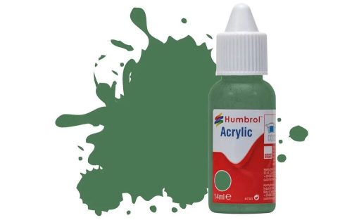 Humbrol - HUMBROL ACRYLIC DROPPER BOTTLE 14ML No 101 Mid Green Matt