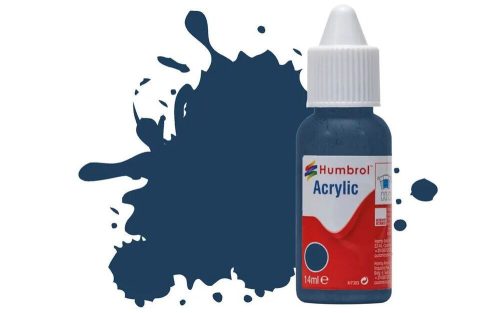 Humbrol - HUMBROL ACRYLIC DROPPER BOTTLE 14ML No 104 Oxford Blue Matt