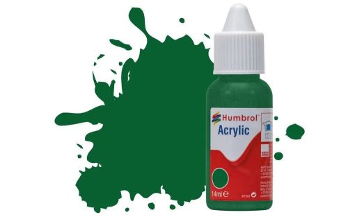 Humbrol - HUMBROL ACRYLIC DROPPER BOTTLE 14ML No 120 Light Green Matt