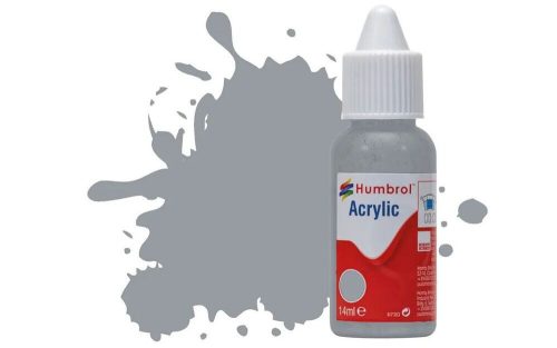 Humbrol - HUMBROL ACRYLIC DROPPER BOTTLE 14ML No 140 Gull Grey Matt