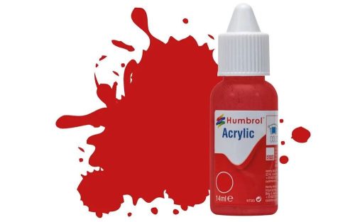 Humbrol - HUMBROL ACRYLIC DROPPER BOTTLE 14ML No 220 Italian Red Gloss