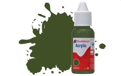 Humbrol - HUMBROL ACRYLIC DROPPER BOTTLE 14ML No.242 RLM 71 Dunkelgrun Matt