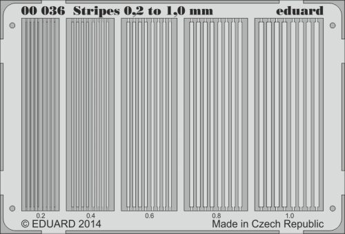 Eduard - Stripes 0.2 to 1mm