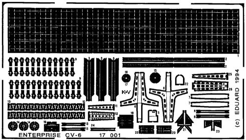 Eduard - USS CV6 Enterprise 1/700 for Tamiya