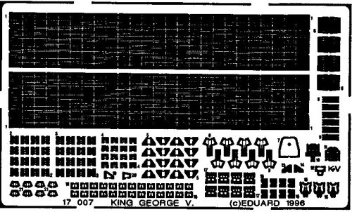 Eduard - HMS King George V. 1/700 for Tamiya