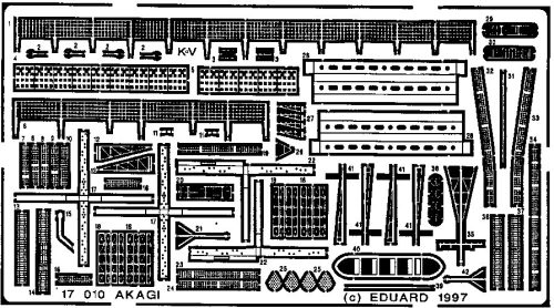 Eduard - Akagi 1/700 for Hasegawa