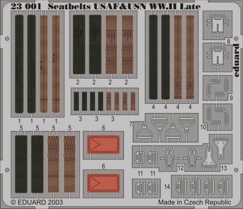 Eduard - Seatbelts USAF and USN WWII Late 1/24