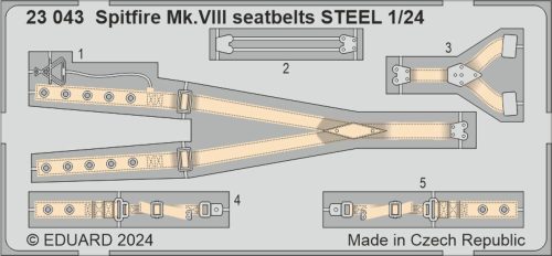 Eduard - Spitfire Mk.VIII seatbelts STEEL  AIRFIX