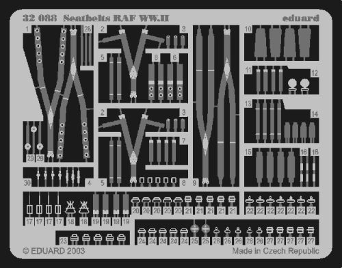 Eduard - Seatbelts Raf WWII