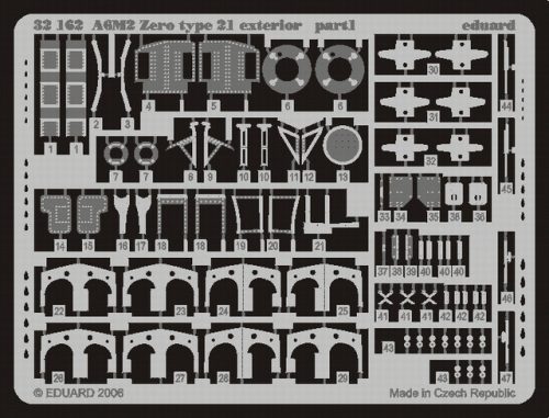 Eduard - A6M2 Zero Type 21 Exterior for Tamiya