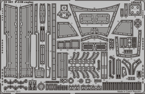 Eduard - P-51D Engine for Tamiya