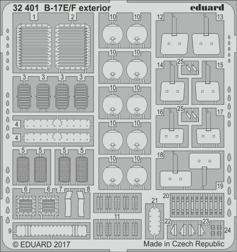 Eduard - B-17E/F Exterior for Hk Model