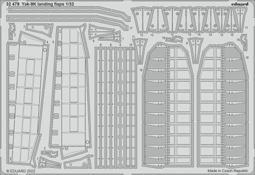 Eduard - Yak-9K landing flaps for ICM