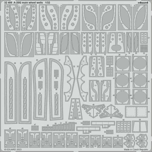 Eduard - A-20G main wheel wells 1/32 HKM