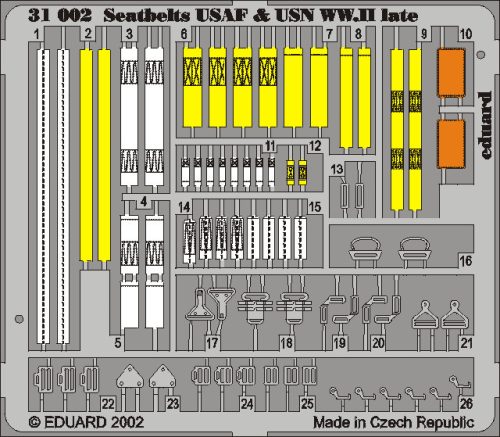 Eduard - Seatbelts USAF & USN WWII Late