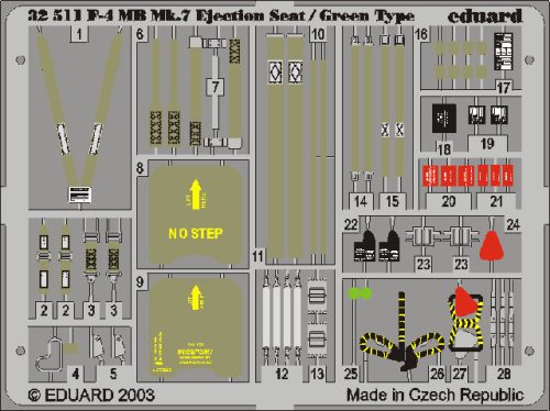 Eduard - F-4 Phantom II Ejectin Seat/Green Type for Tamiya