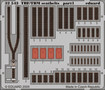 Eduard - TBF/TBM Seatbelts for Trumpeter