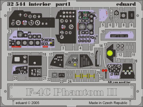 Eduard - F-4C Phantom II Interior for Tamiya