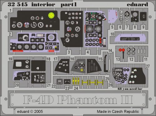 Eduard - F-4D Phantom II Interior for Tamiya