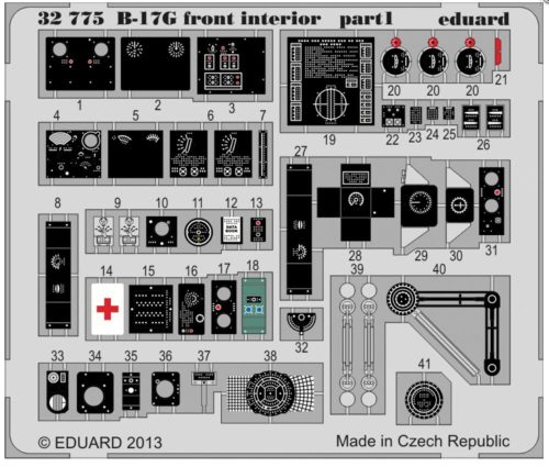 Eduard - B-17G front interior S.A. for HK Models