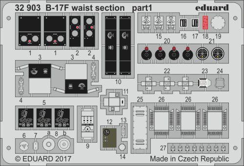 Eduard - B-17F Waist Section for Hk Model