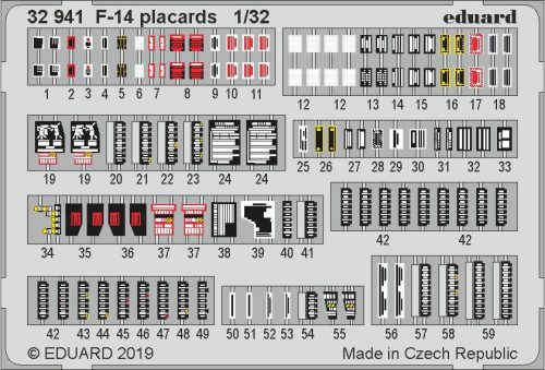 Eduard - F-14 Placards for Tamiya