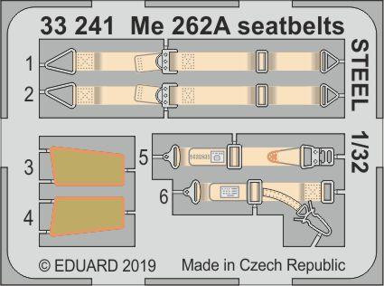 Eduard - Me 262A Seatbelts Steel for Revell