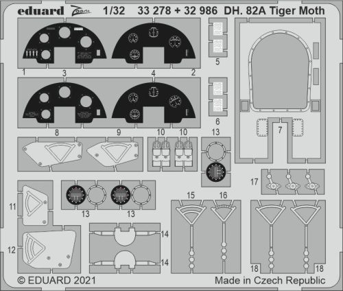 Eduard - DH. 82A Tiger Moth for ICM